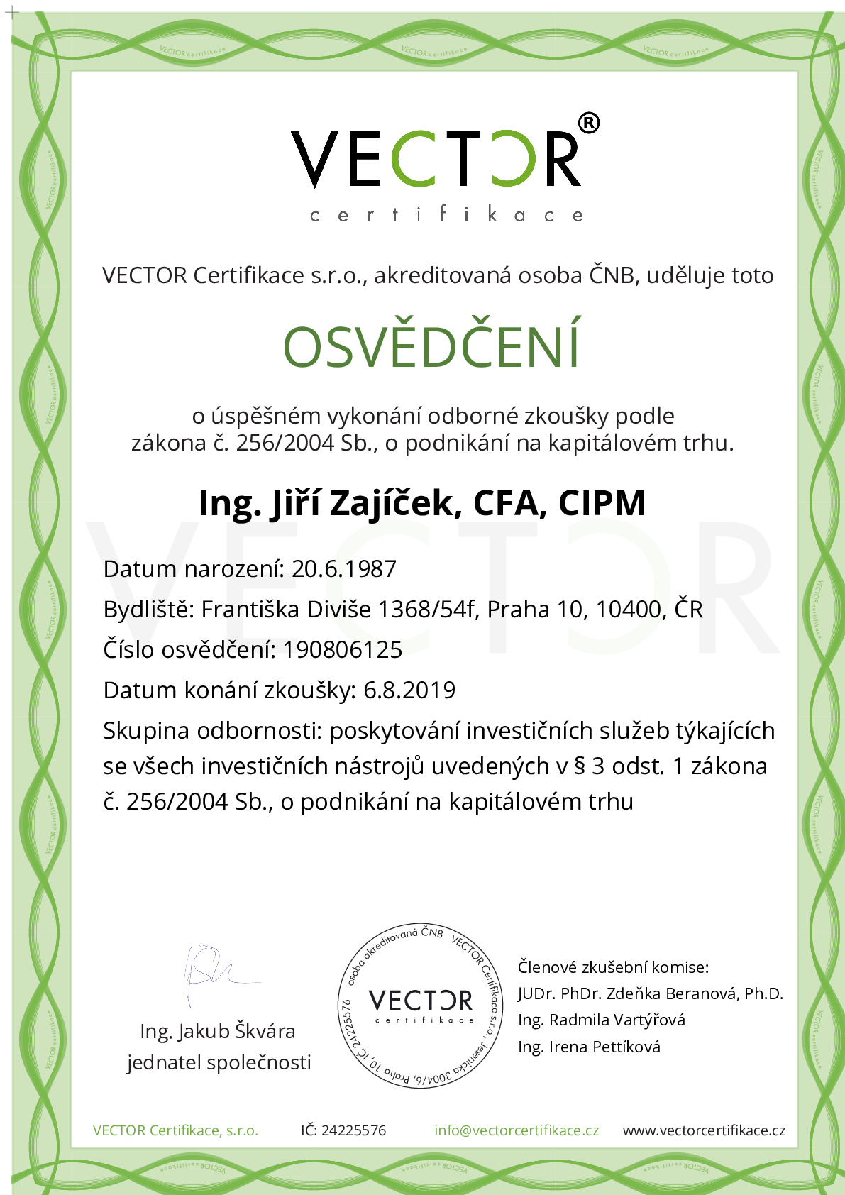 Osvědčení