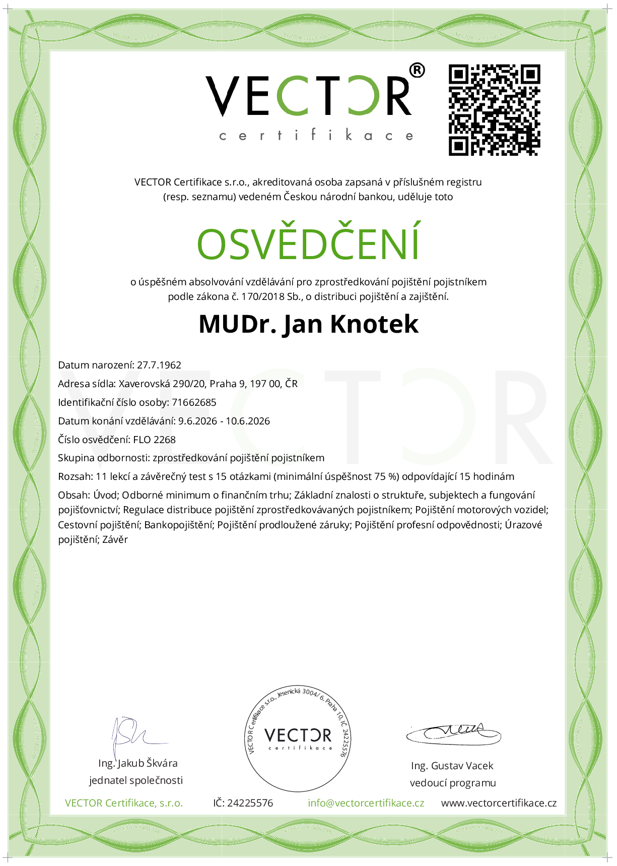 Osvědčení