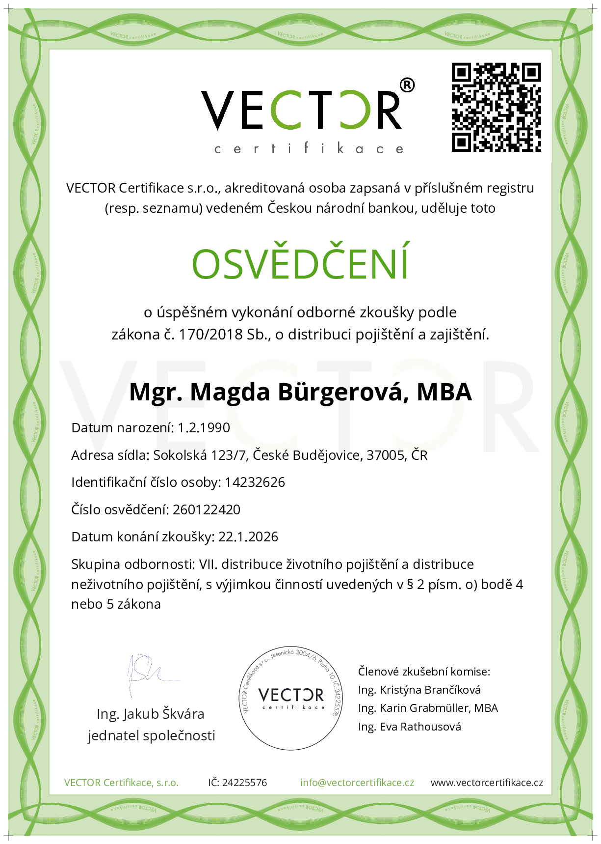 Osvědčení
